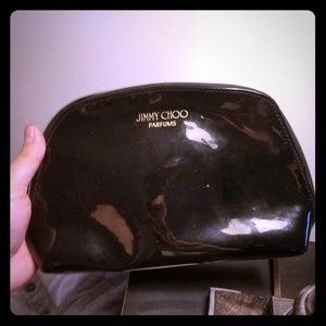 Jimmy choo black cosmetic bag